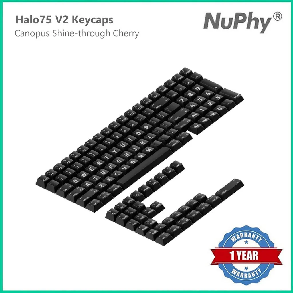NuPhy Canopus Shine-through Cherry PC Keycaps Halo V2
