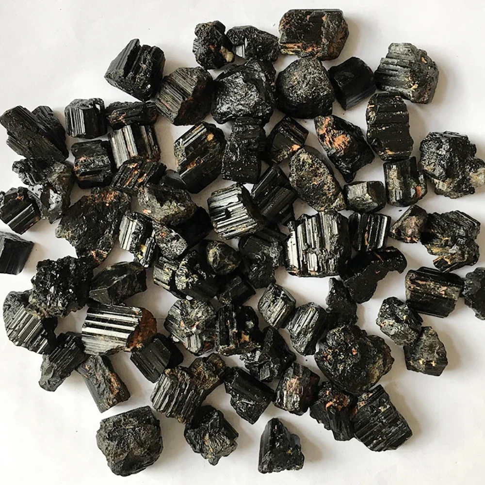 180g Natural Black Tourmaline Gravel Raw Ore Fine Crystal Mineral Specimen Healing Collection Eliminates Magnetic Gifts 3