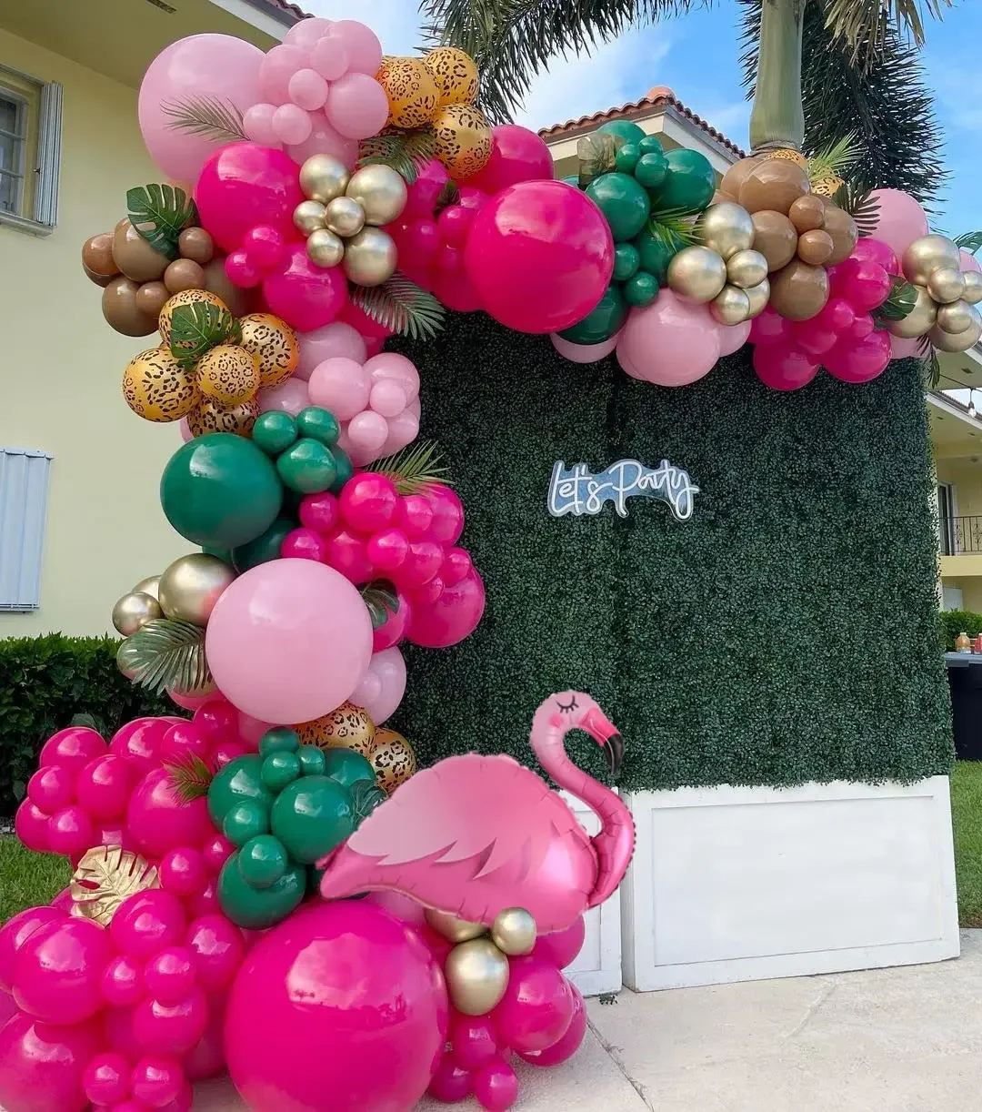 Hawaiian Summer Party Decoration  Flamingo Birthday Decorations - 128pcs  Party - Aliexpress