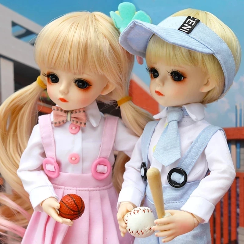 

30cm Girls Bjd Dolls Toys 18 Joints Fashion 1/6 Diy Dress Up Bjd Dolls Princess Suit Handmade Make Up Children's Toys Kids Gifts