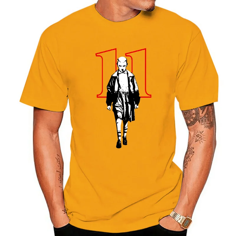 thumbnail image 1 of Stranger Style Pop Culture Things Eleven Cosplay White T-Shirt Size M-3XL, 1 of 5