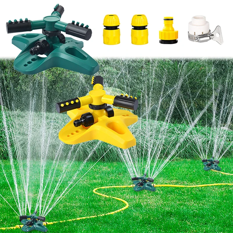 Garden Sprinklers Water Durable Rotary Install Yard Sprinkler System