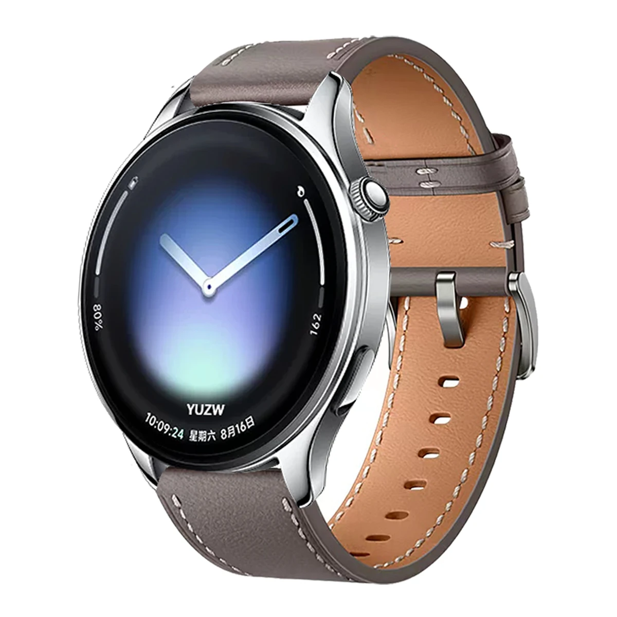 Premium 22mm Leather Silicone Watch Band - Compatible Replacement Bracelet Correa