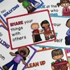 15Pcs Classroom Rules Educational Posters for Preschool Home Classroom Wall Decor Teacher Teaching Aids Montessori 6