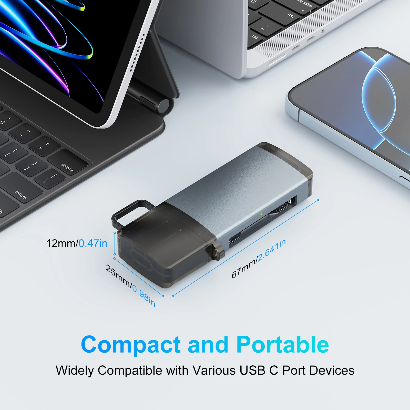 CFexpress Type B 카드 리더기 10Gbps 고속 전송 USB 3.2 Gen 2 CF 메모리 카드 리더기 카메라용 고속 전송 리더기