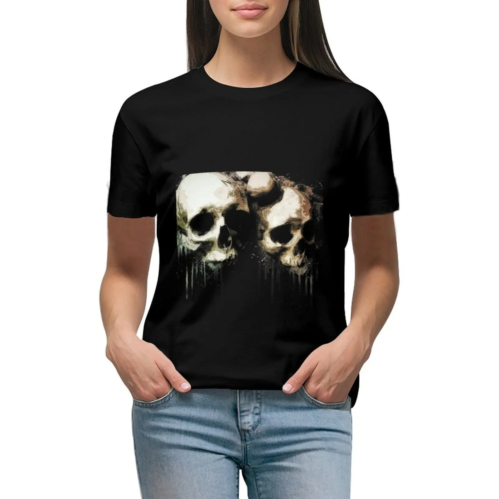 

Women's Chiffon Top T-shirt man and woman T-shirt female cute clothes Woman fashion