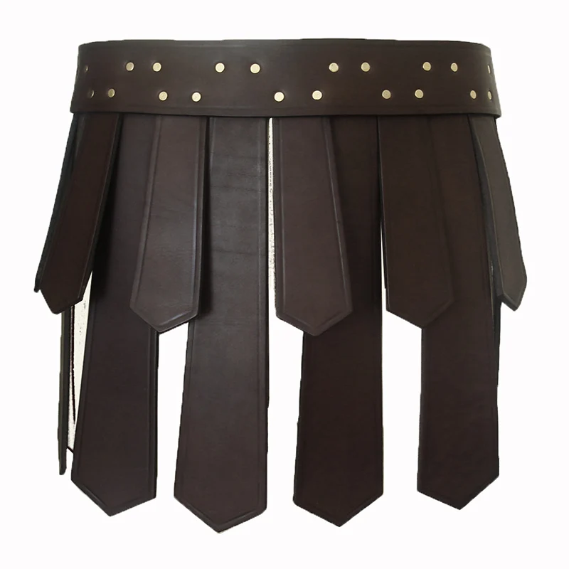 Ancient Roman Dress Legion Gladiator Battle Belt Skirt Men Women Steampunk PU Leather Armor Medieval Greek LARP Party Cosplay leather belt halloween costume prop