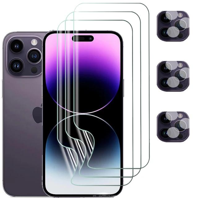 Película protectora en cristal templado para iPhone 15 Pro Max