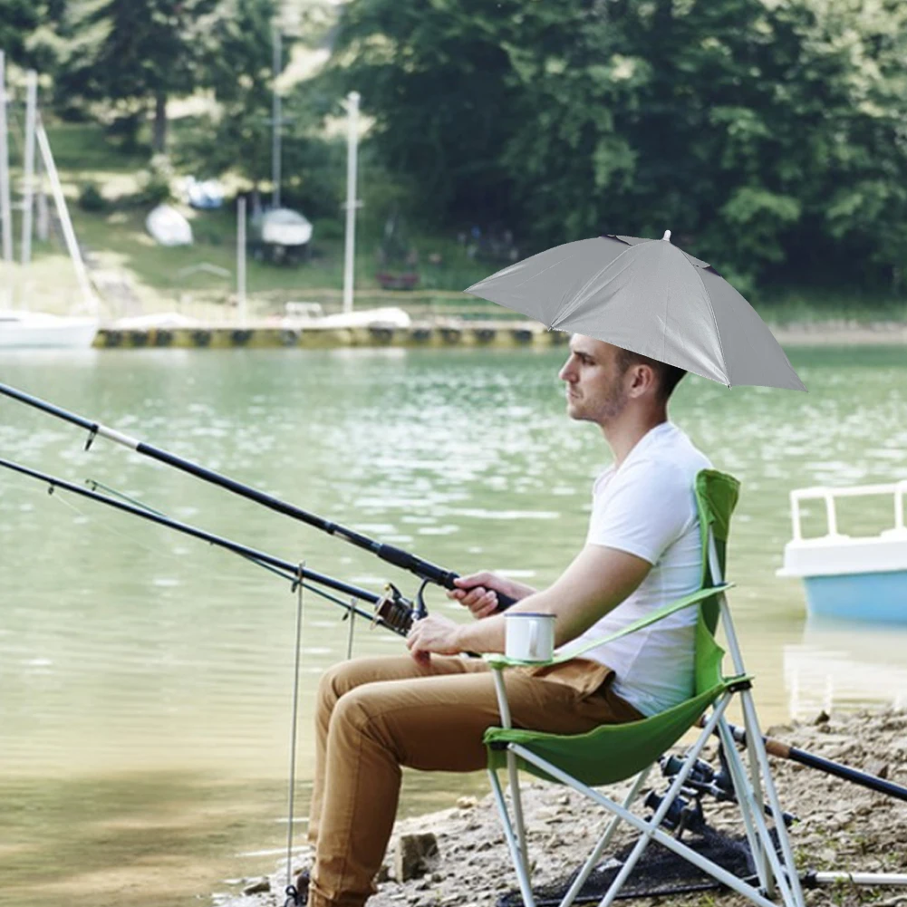 Pesca Parasole Cappello Ombrello Parasole Cappello Da Pioggia