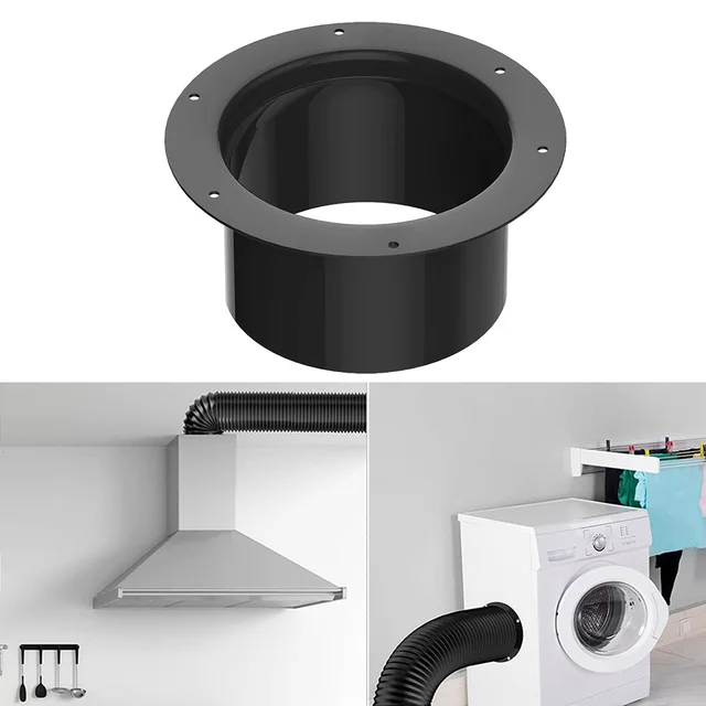 Connettore Per Condotto PVC 150mm - Per Ventilazione, Con Flangia - Foto 5