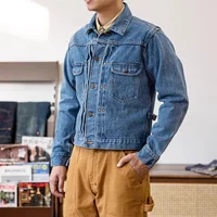 Red Tornado 18oz Selvedge Denim Jacket 11MJ Short Slim Fit Vintage Indigo Rugged Menswear 1