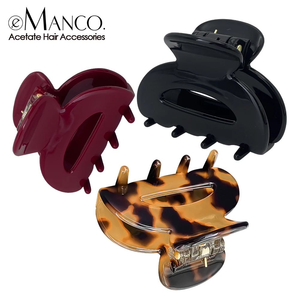 eManco Sweet Mini Fermaglio per capelli in acetato per donne e ragazze, fermaglio a forma di artiglio chic, forcine a granchio, fermagli per capelli alla moda._voghion.com