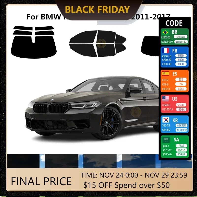 

Precut nanoceramics car UV Window Tint Kit Automotive Window Film For BMW M5 F10 4 DR SEDAN 2011-2017