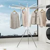 Foldable Clothes Drying Rack Octopus Type Floor Standing Balcony Clothes Drying Portable Rotating Drying Rod Clothes Dryer 5