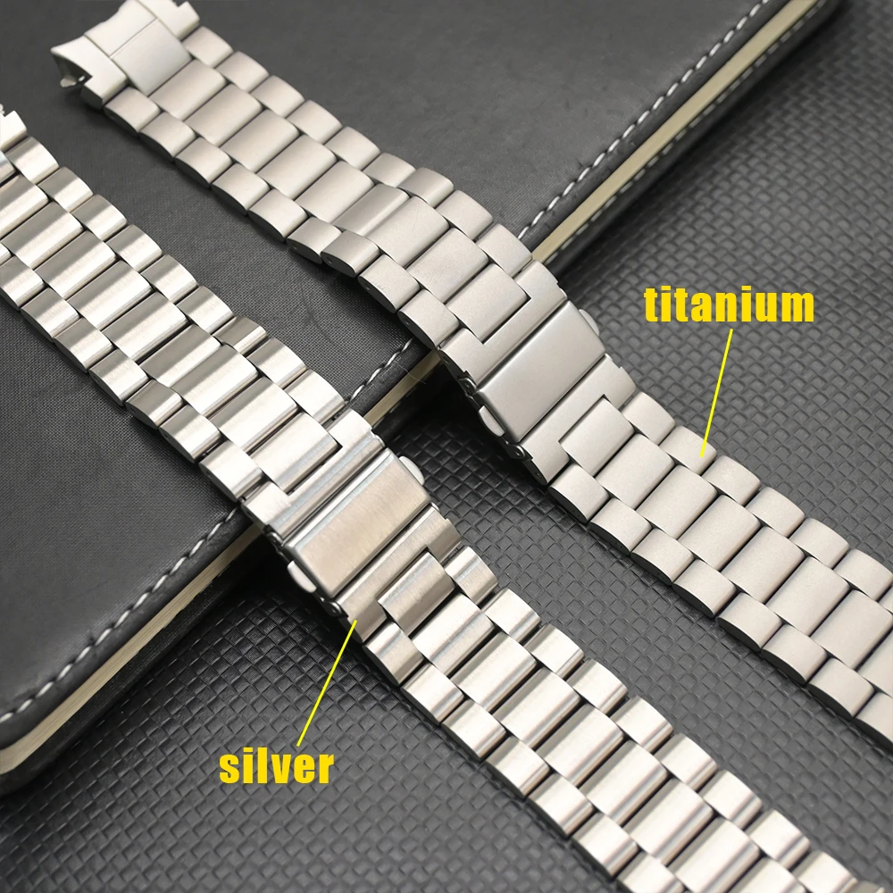 Elegant Stainless Steel Watch Strap - Universal Fit, No Gaps Design
