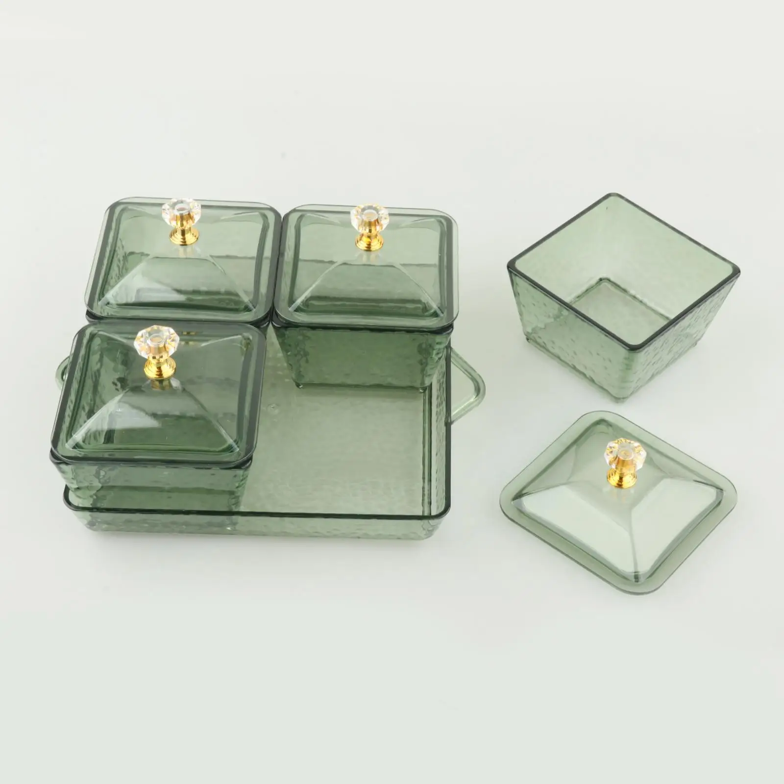 Appetizer Tray Divided Serving Container with Lid Food Storage Container Box Nordic Candy Serving Platter for Kitchen Cookies Appetizer Tray Divided Serving Container with Lid Food Storage Container Box Nordic Candy Serving Platter for Kitchen Cookies