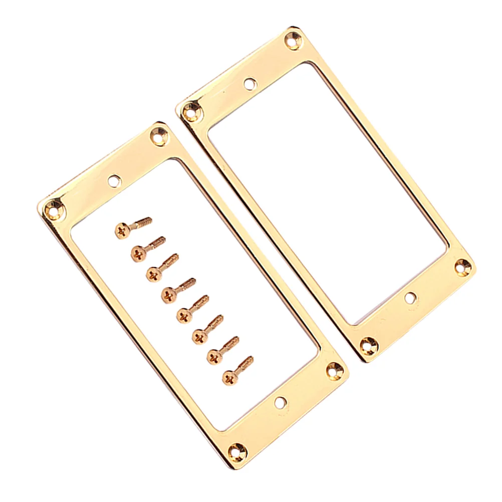 

Плоские металлические кольца для захвата хамбакера, 2 шт., магнитное основание, рамка для захвата с винтами 92x46 мм (золотистая)