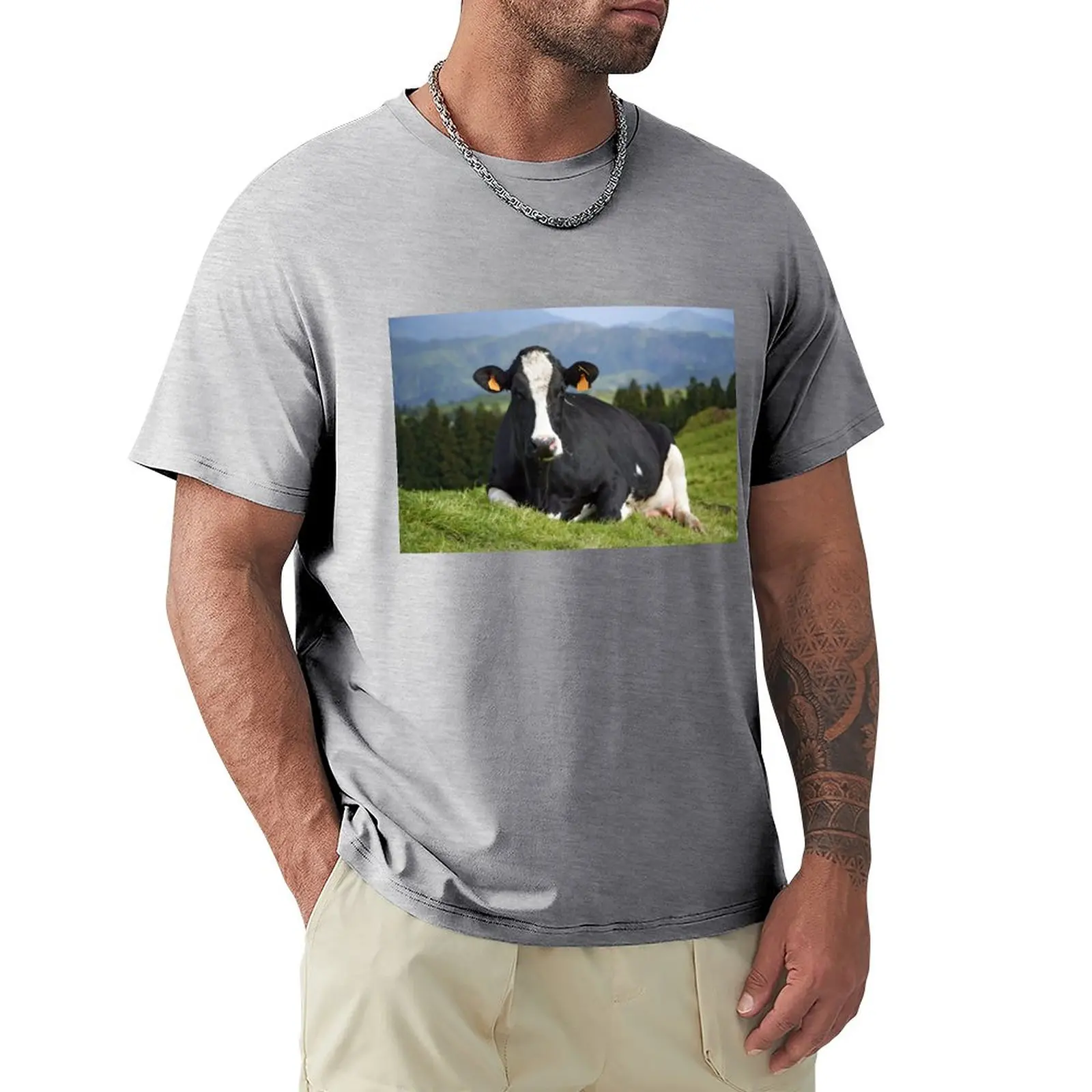 

Cow portrait T-Shirt customs design your own for a boy workout shirts for men