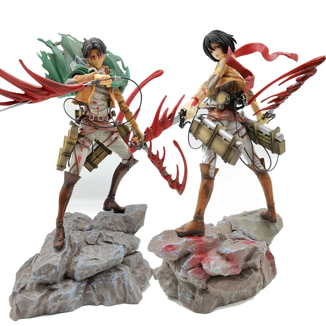 Attack On Titan Shingeki No Kyojin Model Statue Action Figure Figurine Toy  Set