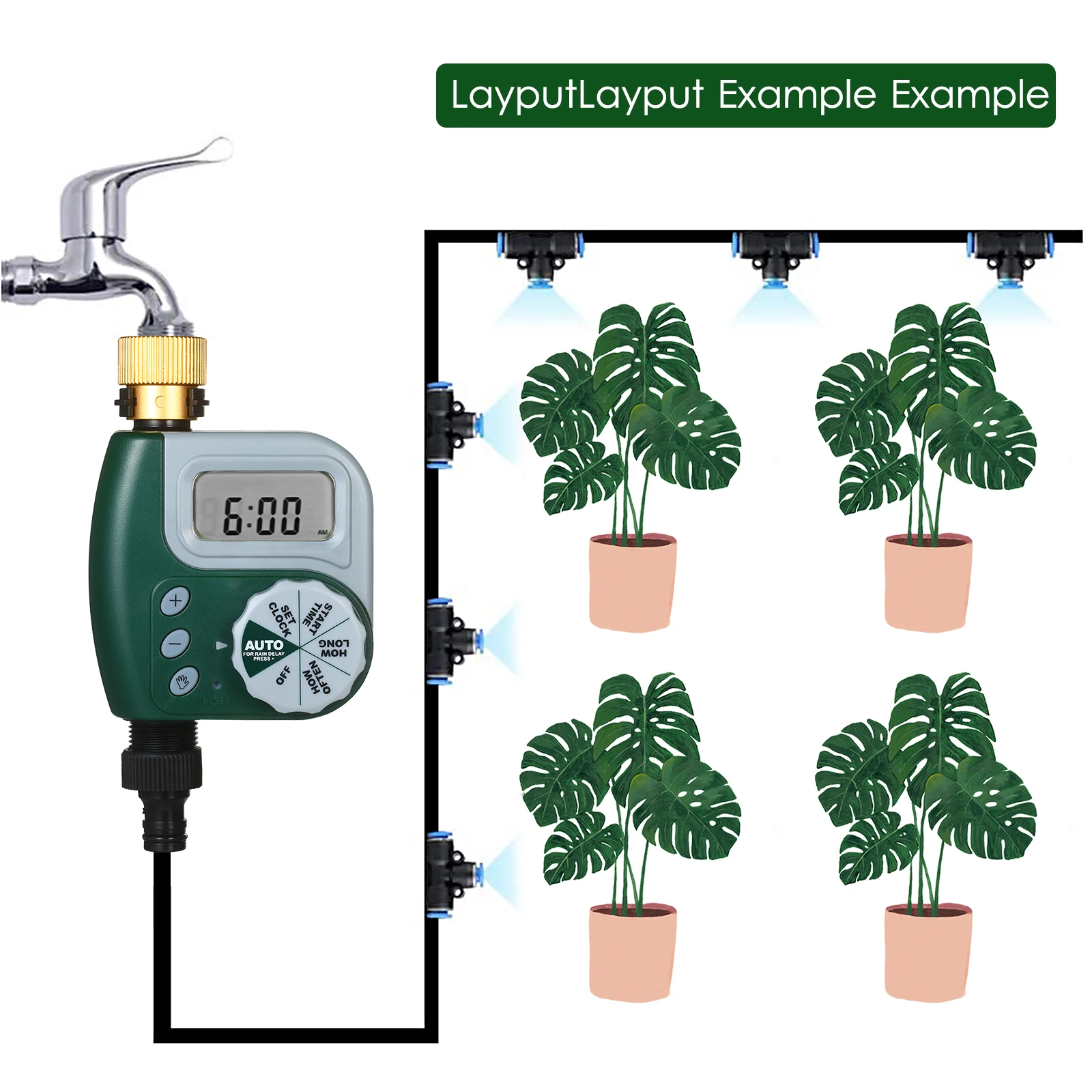 Automatic Watering timers Garden Watering Sprinkler System Irrigation Controller Outdoor Programmable 5