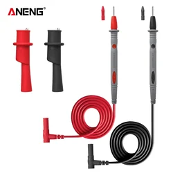 PT1034 Silicone Multimeter Test Lead + Crocodile Test Clip 1000V Flame Retardant Needle Probe