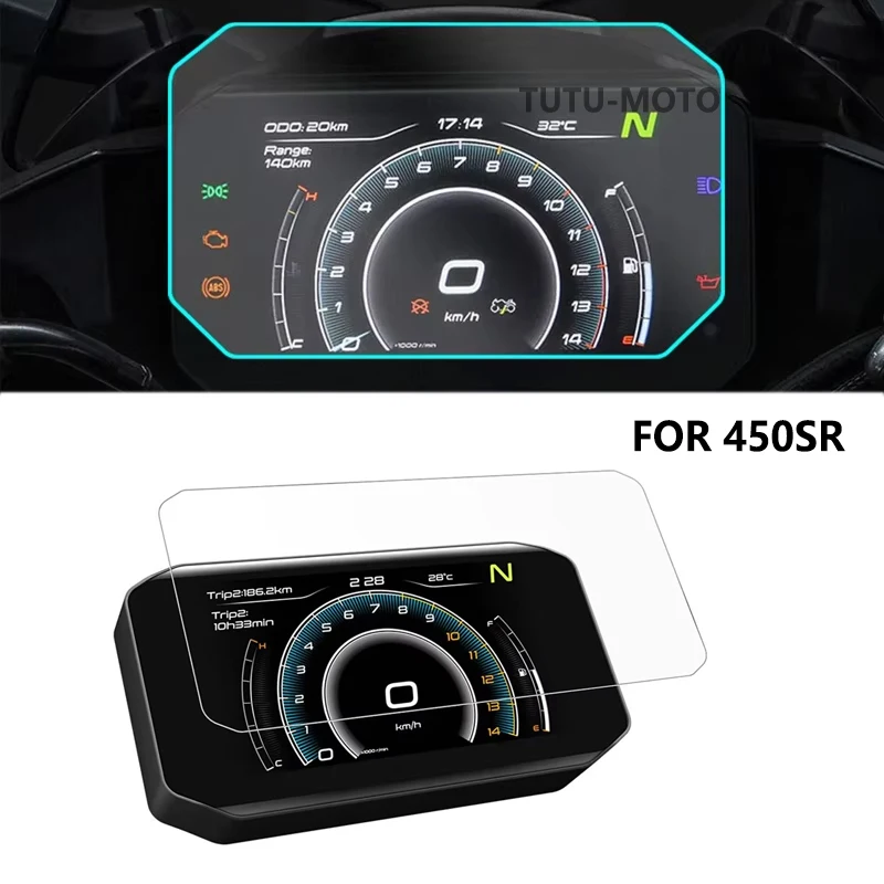 Motorcycle Dashboard Screen Protector Cluster Scratch Screen Protection Film Accessories For CFMOTO 450SR SR450 450 SR