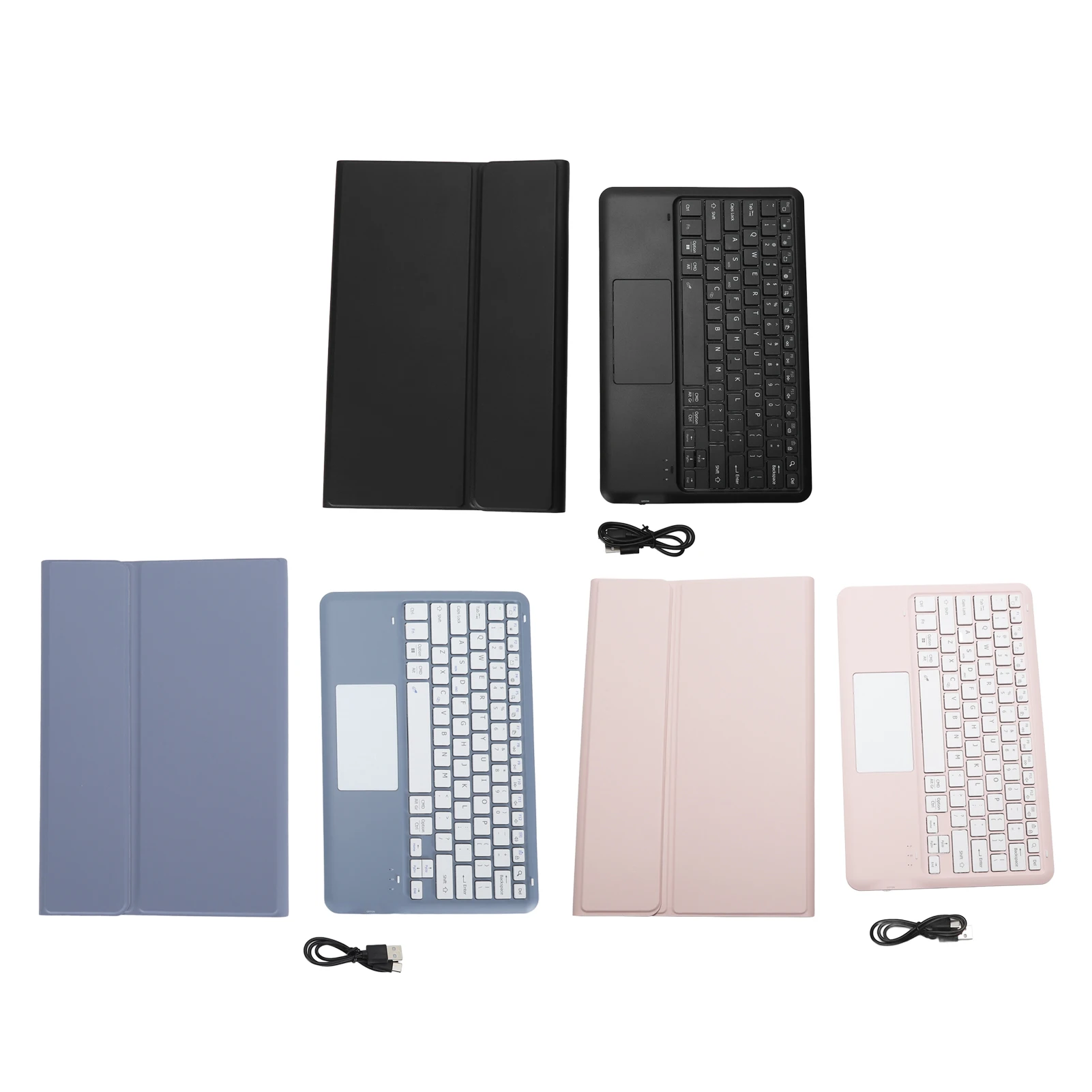 Tablet Case Adjustable Angle Smart Keyboard Case 33ft Operating Distance Cutouts for Tab P12 12.7inch