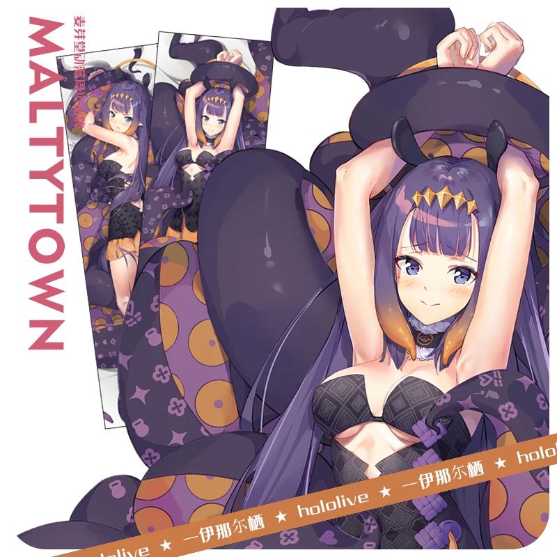 

Anime Hololive Ninomae Ina'nis Cosplay Dakimakura Hugging Body Pillow Case Otaku Pillow Cushion Cover Xmas Gift