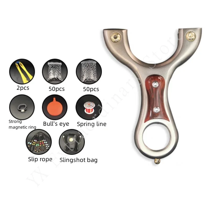 

Stainless Steel Hunting Patch Slingshot high-quality Slingshot Shooting Hunting Professional Slingshot kit