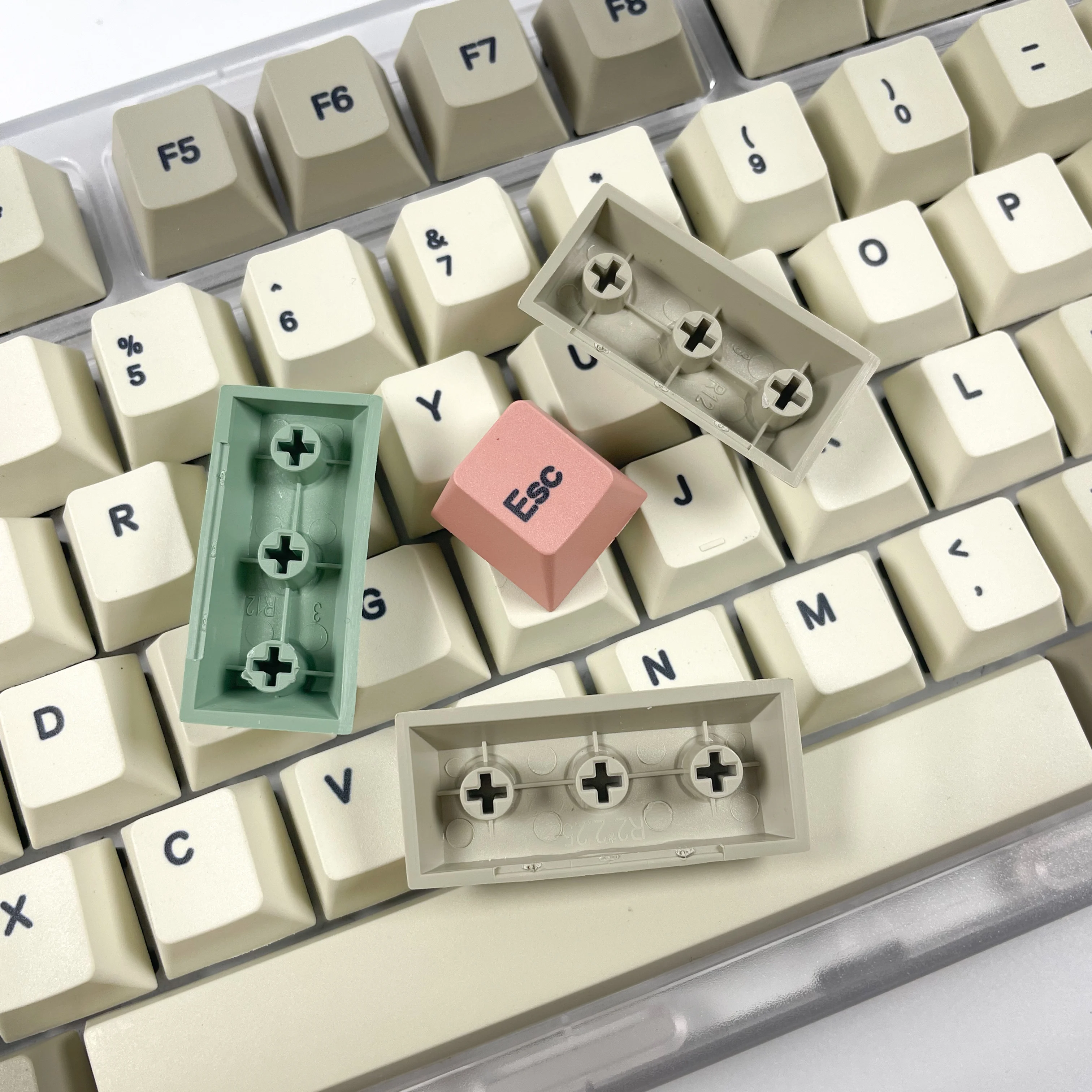 Gmk 9009 Keycaps Cereja Pbt Inglês Coreano Russo Japonês Keycap Dye Sub para Teclado Mecânico 61 75 82 Kit de Teclado 100 Teclas - Imagem 2