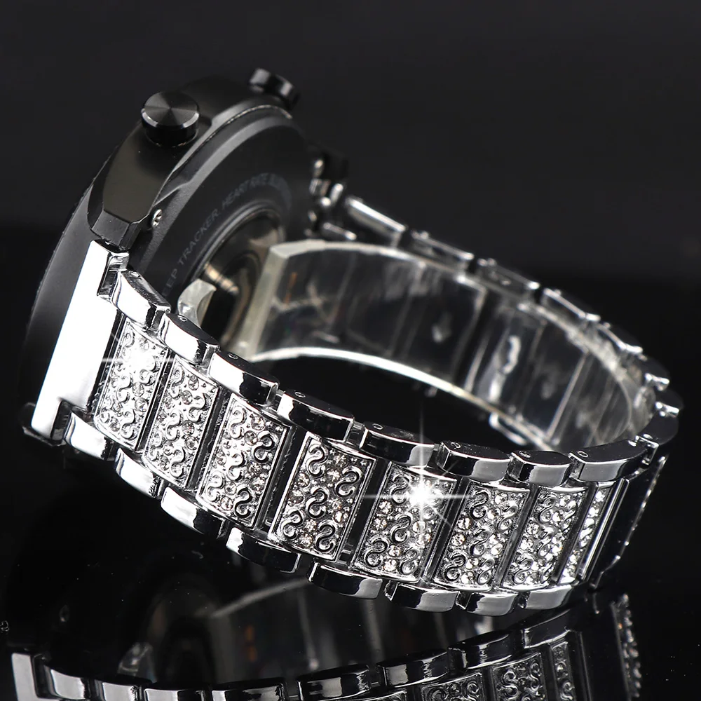 Shiny Rhinestone Bracelet Strap – Elegant Luxury Watch Band