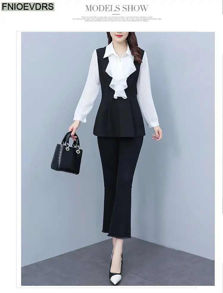L-5XL Loose Clothes 2024 Women Spring Long Sleeve Elegant Ruffles White Shirts Casual Retro Tunic Peplum Tops And Blouses