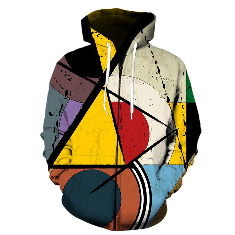 thumbnail image 1 of Venta caliente 3D Impresión de arte Cremallera Sudadera con capucha Hombres Patrón geométrico abstracto Niños Sudadera con capucha Harajuku Sudadera con capucha de manga larga, 1 of 5