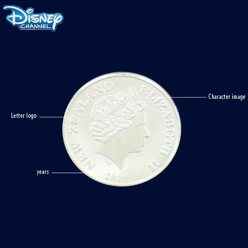 Disney Mickey Mouse Mickey Commemorative Coin Cartoon Peripheral Collection Coin Donald Duck Children's Toys Gift Letter Commemorative Coin Commemorative Coins Commemorative Money