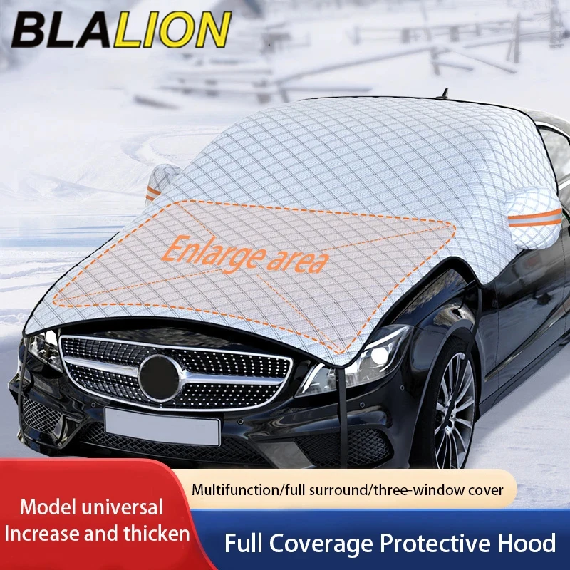 

BLALION Car Snow Cover Sunshade Extra Large Car Windshield 7-Layer Thicken Ice Covers Snow Protector for Hatchback Sedan SUV