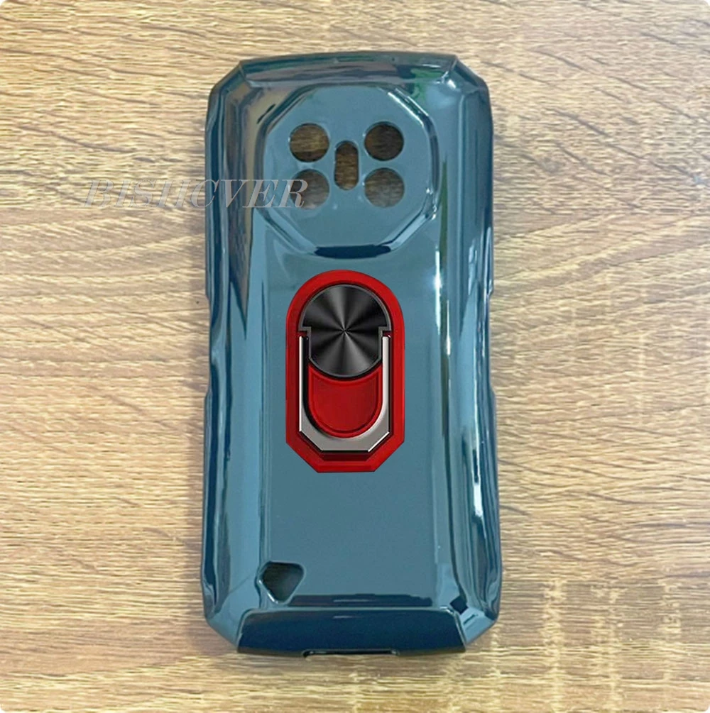 5.5 Smartphone TPU Soft Silicone Cover with Back Ring Holder Bracket