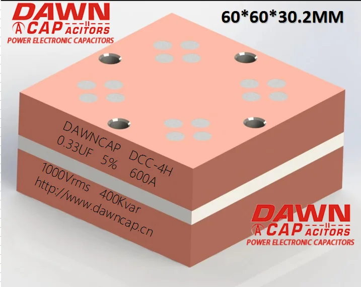 DAWNCAP  DCC-4H  0.33UF  1000V  600A  400KVAR  Water cooled large current  Big Current  Resonant  Capacitor