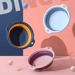 Durável dobrável lavatório portátil bacias de plástico lavanderia banheira acessórios da cozinha do banheiro piquenique ferramenta limpeza multi tamanho