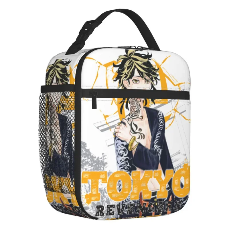 

Japanese Manga Tokyo Revengers Insulated Lunch Tote Bag for Women Portable Thermal Cooler Food Lunch Box Work School Travel