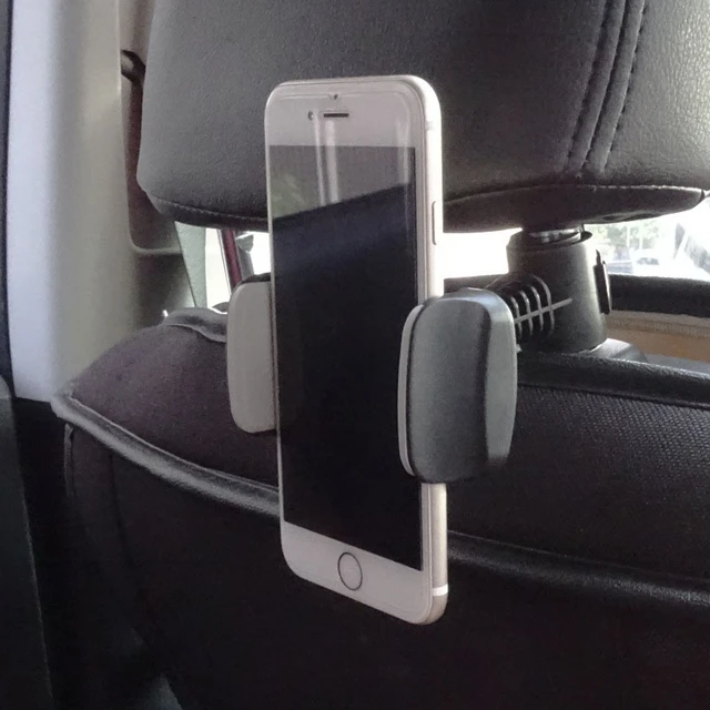 2-in-1 Universal Auto Haken Zurück Sitz Kopfstütze Halterung Für iPhone  Samsung Xiaomi Huawei 360 Grad handy Halter Stehen