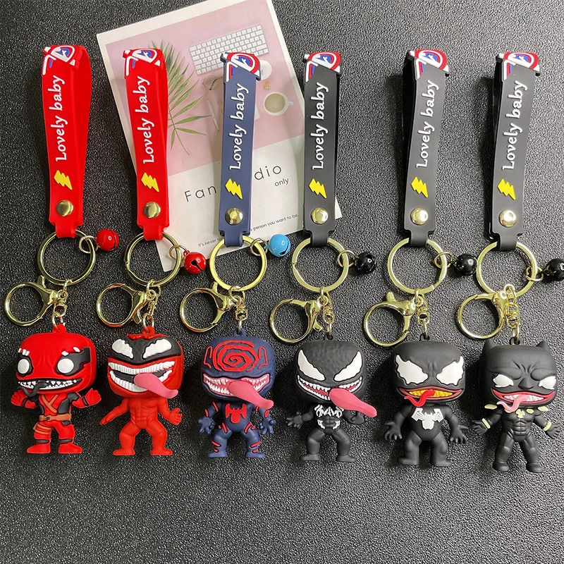 New Cartoon Cartoon Superhero Venom Keychain Pendant Car Key Chain Bag  Accessories Small Gift - Key Chains - AliExpress
