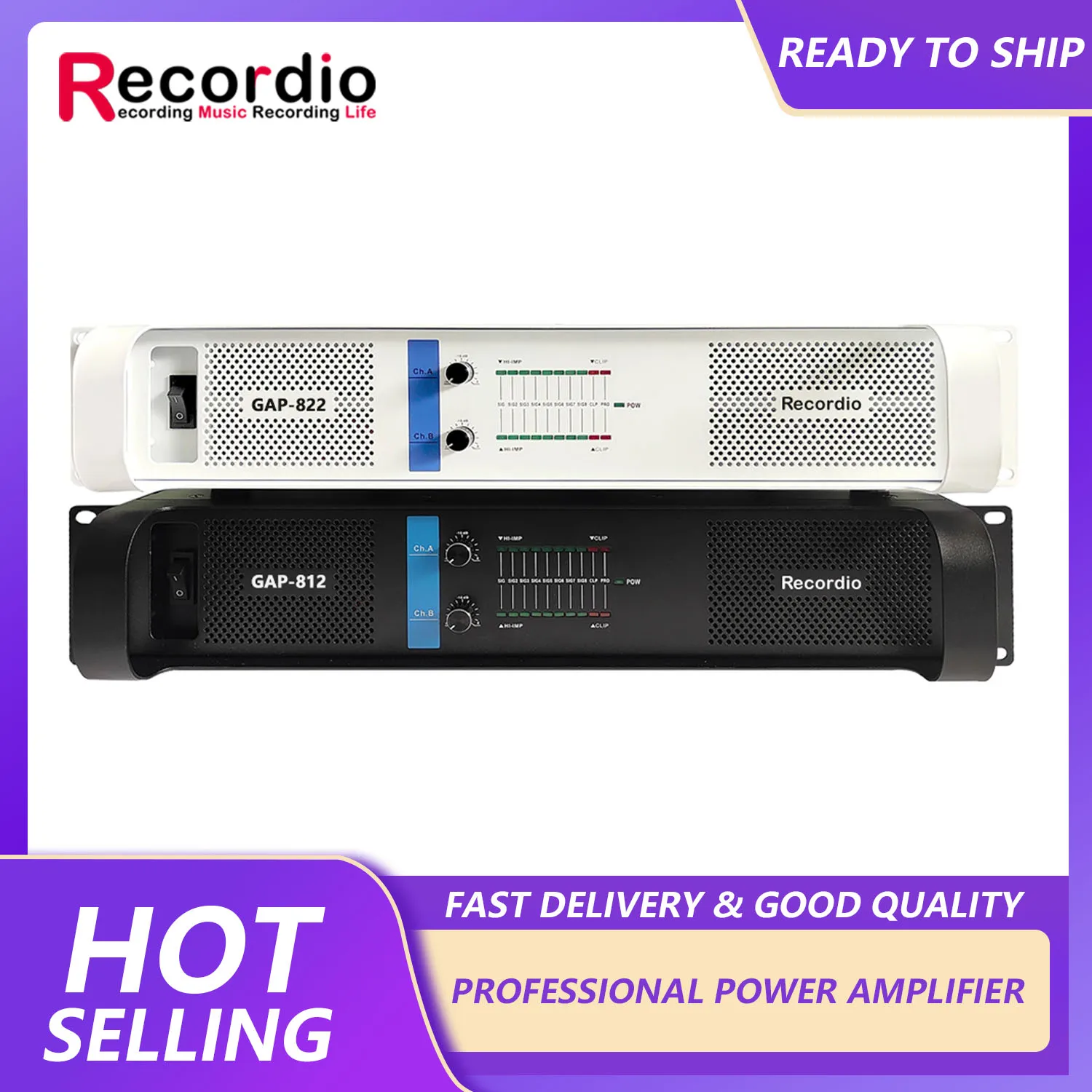 GAP-812 High Performance 1000W*2 power Amp HiFi Power Amplifier For Karaoke Stage Concert