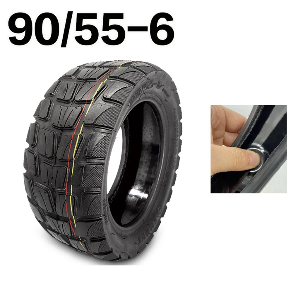 

10 Inch Electric Scooter Tubeless Tyre 90/55-6 Self-repair Off-Road Tire Built-in Live Glue Outer Tires Scooter Accessories