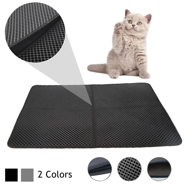 Pet Cat Litter Mat Double Layer Waterproof Litter Cat Pads Trapping Pet Litter Box Mat Pet Products Bed Clean Pad Cats Clean Pet Cat Litter Mat Double Layer Waterproof Litter Cat Pads Trapping Pet Litter Box Mat Pet Products Bed Clean Pad Cats Clean