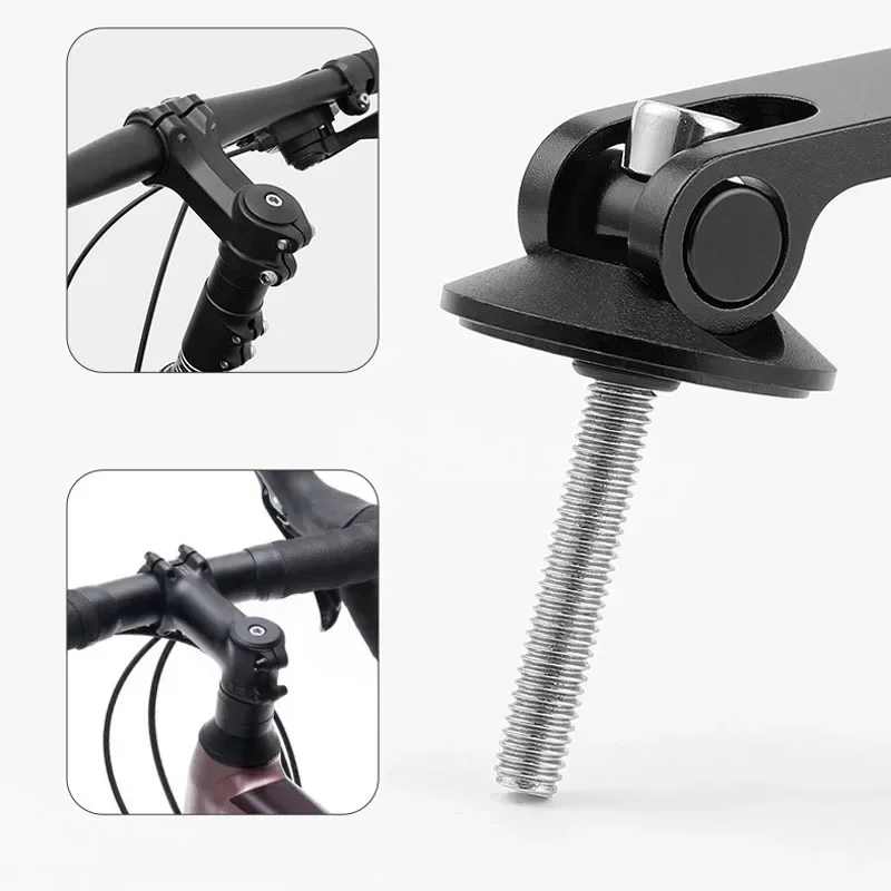 Enhanced Aluminum Bike Handlebar Phone Mount with 360° Rotation