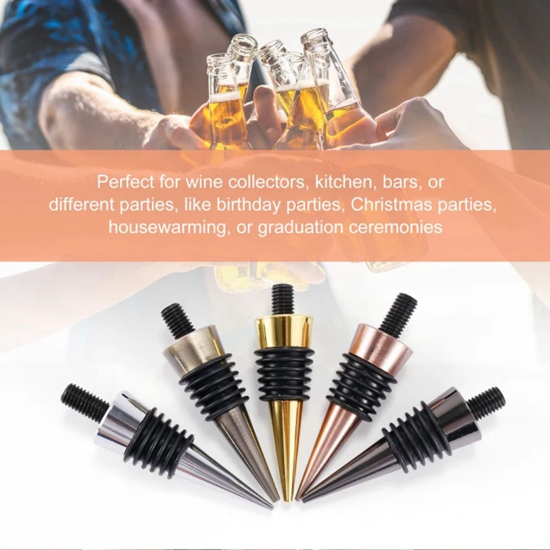 

20Pcs Blank Bottle Stopper With Threaded Post Fresh Wine Bottle Stopper Hardware For Wood Turning DIY Project