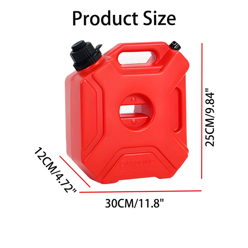 5l Portable Gasoline Tank for Automobiles Motorcycles And Off-Road Vehicles
