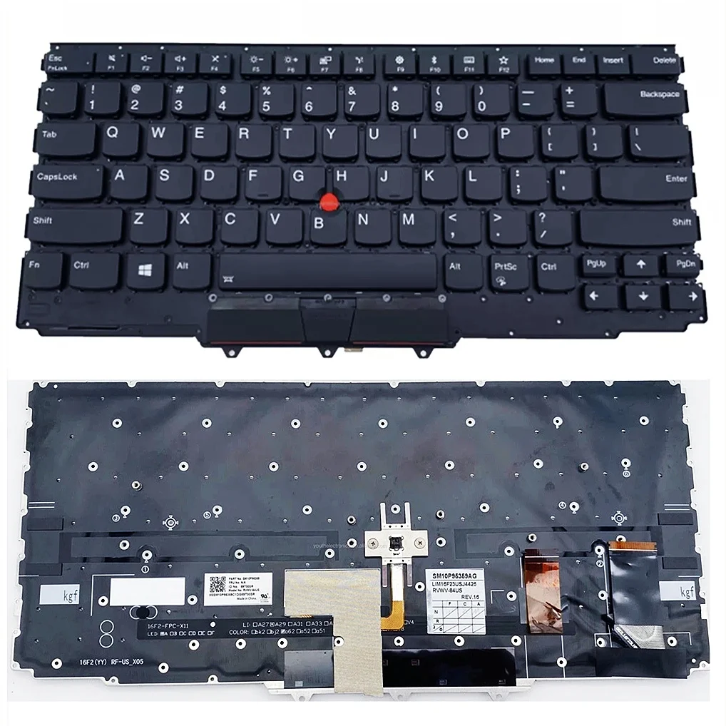 Laptop Keyboard para Lenovo Backlight para x1 Yoga 2nd 3rd Gen 2023 2023 us