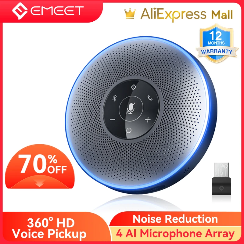 Conference Call Speaker And Microphone Usb Emeet M2 Bluetooth Speakerphone Usb Conference Speaker With Microphone