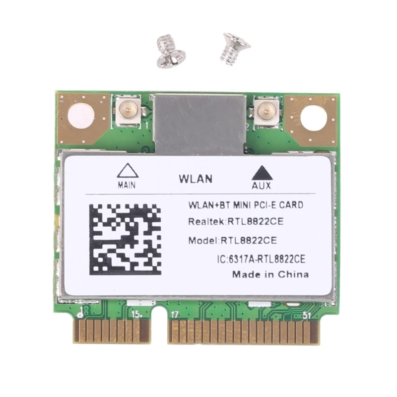 RTL8822CE 1200Mbps 2.4G/5Ghz 802.11AC WiFi 카드 미니 PCIe 호환 5.0 지원 노트북 Rtl8822ce 노트북